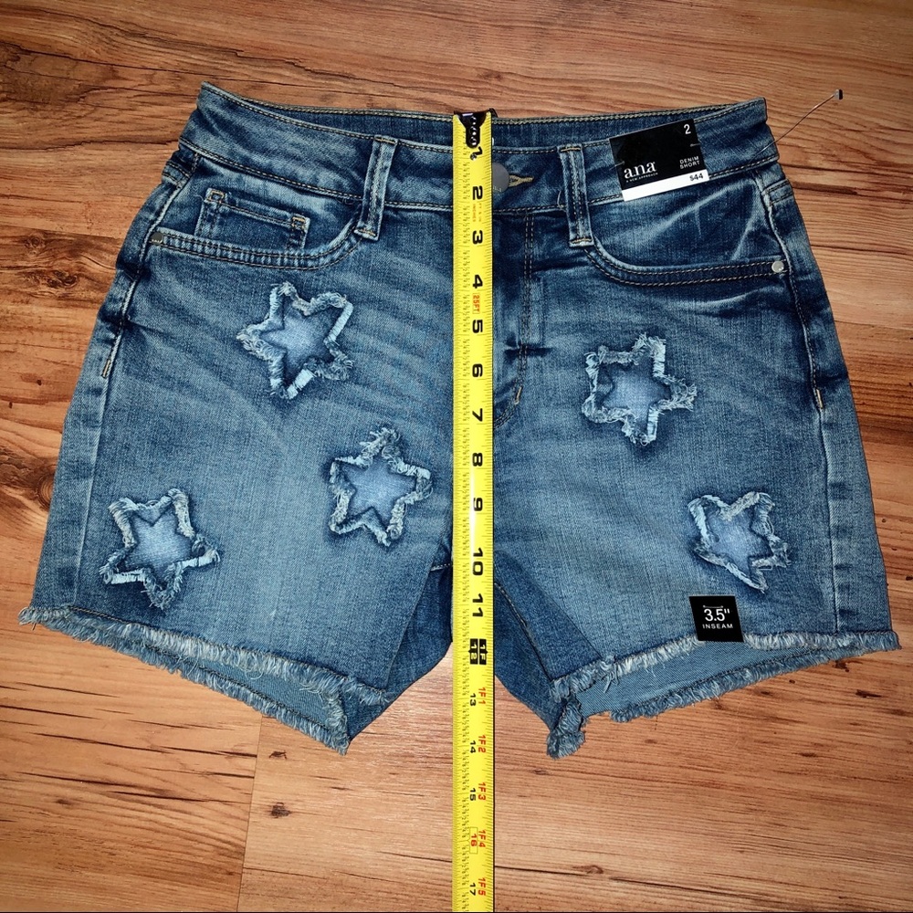 NEW ANA Denim Jean Shorts Blue Size 2 Women’s - Picture 9 of 15